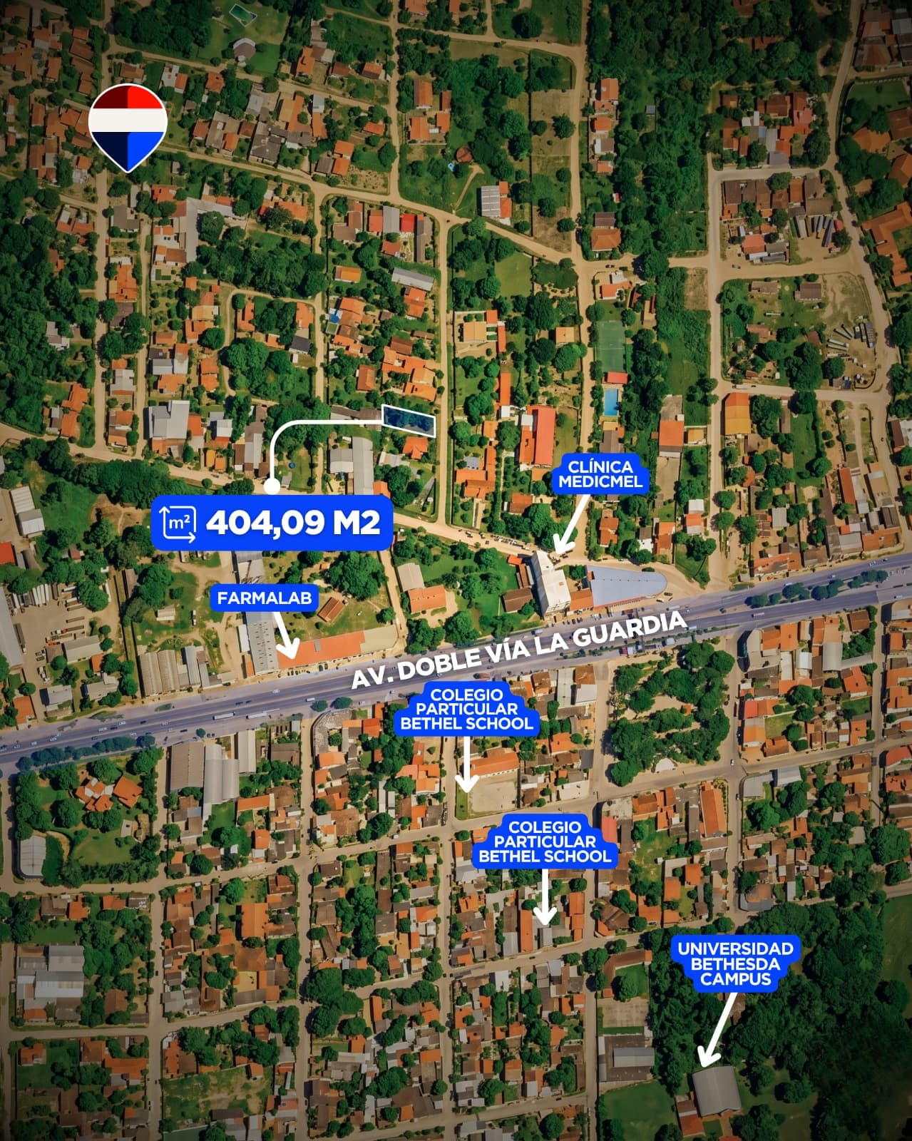 TERRENO EN VENTA KM 9 DOBLE VIA LA GUARDIA