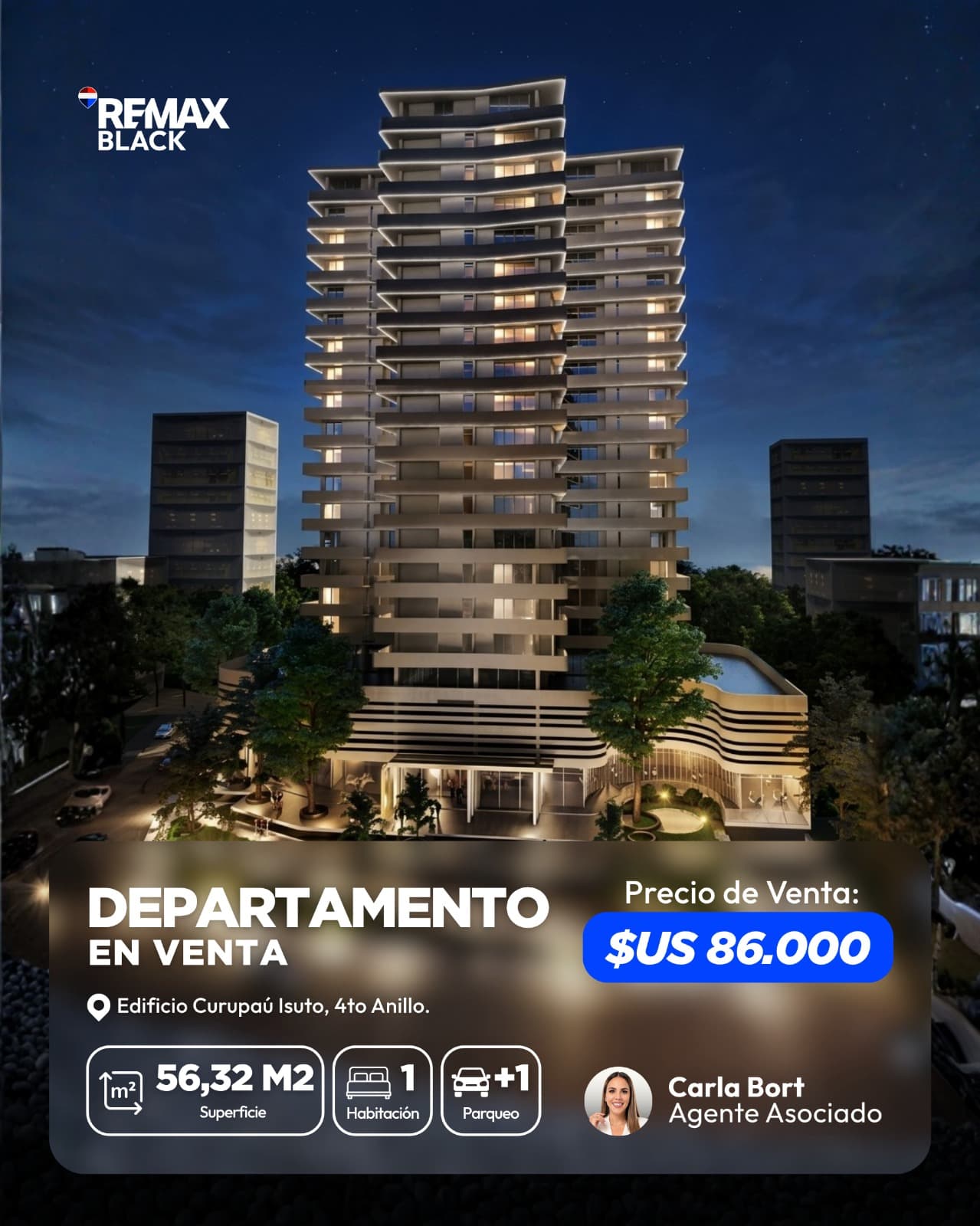 DEPARTAMENTO DE 1 DORM.+ PARQUEO