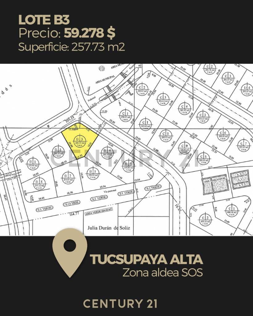 Foto de Lote B-3 en venta – Alto Tucsupaya, Zona Aldea Sos