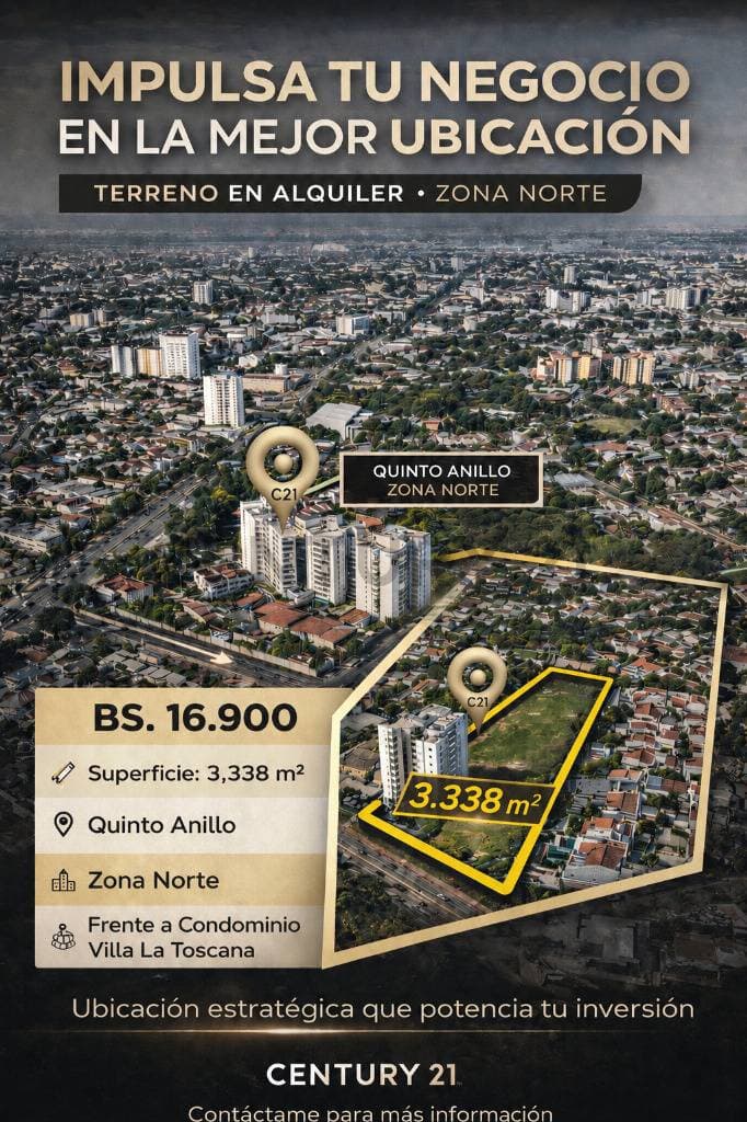 Foto de AMPLIO TERRENO EN ALQUILER ZONA NORTE AL FRENTE COND. VILLA LA TOSCANA