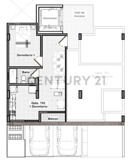 Foto de DEPARTAMENTO 1 DORM EN VENTA EDIFICIO LOS TUCANES 2