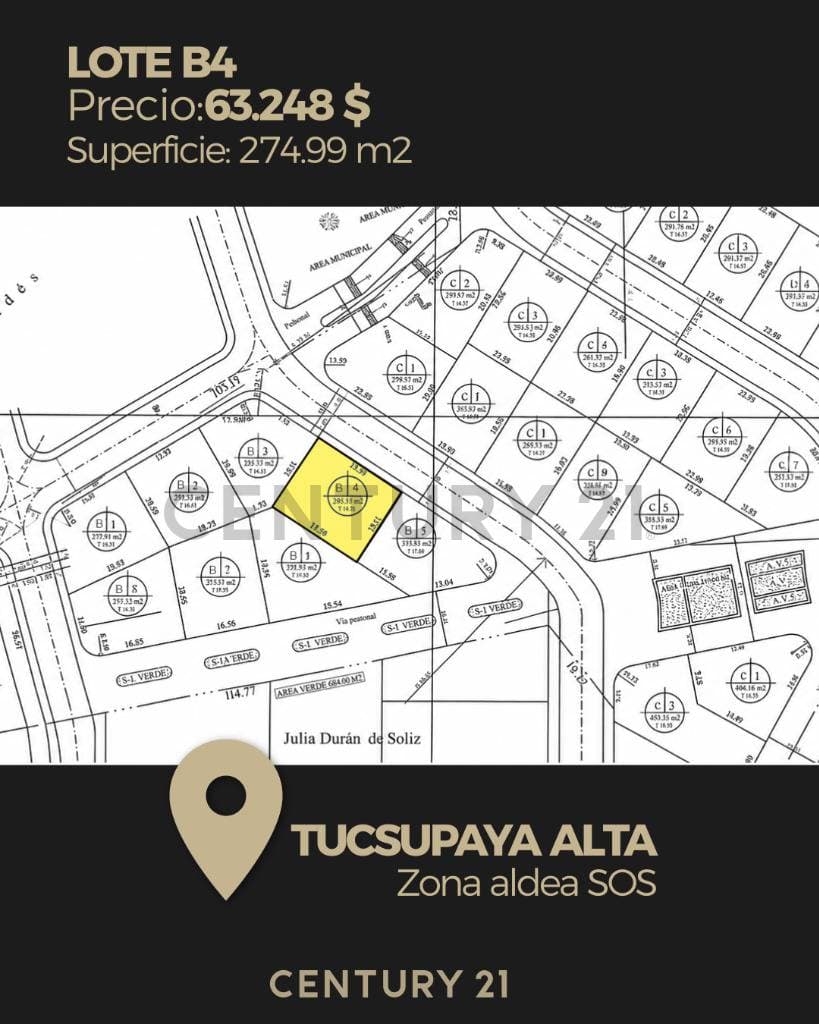 Foto de Lote B-4 en venta – Alto Tucsupaya, Zona Aldea Sos