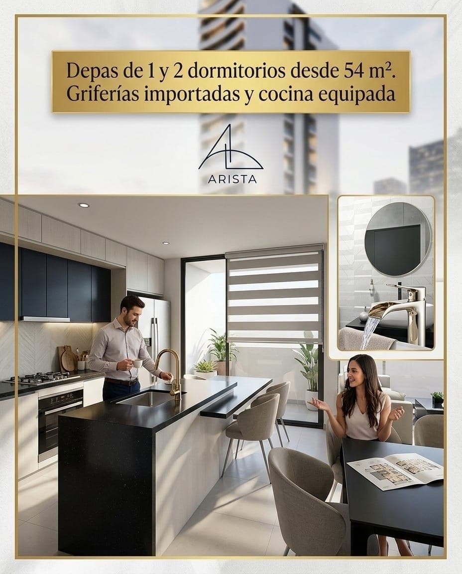 Torre Condominio Arista _ Dpto. de dos Habitaciones tipo C